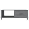 Mesa de centro HAMAR 100x55x35 cm pinho maciço cinza-escuro - Image 4
