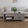 Mesa de centro HAMAR 100x55x35 cm pinho maciço cinza-claro - Image 2