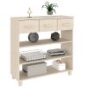 Mesa consola HAMAR 90x35x90 cm pinho maciço castanho-mel - Image 3