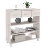 Mesa consola HAMAR 90x35x90 cm pinho maciço branco - Image 3