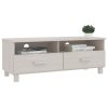 Móvel de TV HAMAR 106x40x40 cm pinho maciço branco - Image 5