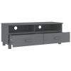 Móvel de TV HAMAR 106x40x40 cm pinho maciço cinza-escuro - Image 4