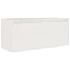 Móveis de TV 2 pcs madeira de pinho maciça branco - Image 4