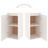 Móveis de TV 2 pcs madeira de pinho maciça branco - Image 9