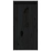 Móveis de TV 2 pcs madeira de pinho maciça preto - Image 8