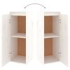 Móveis de TV 2 pcs madeira de pinho maciça branco - Image 9