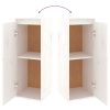 Móveis de TV 2 pcs madeira de pinho maciça branco - Image 7