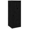 Móveis de TV 2 pcs madeira de pinho maciça preto - Image 6