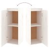 Móveis de TV 3 pcs madeira de pinho maciça branco - Image 9