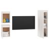 Móveis de TV 3 pcs madeira de pinho maciça branco - Image 3