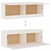 Móveis de TV 5 pcs madeira de pinho maciça branco - Image 5