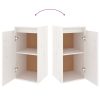 Móveis de TV 5 pcs madeira de pinho maciça branco - Image 7