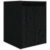 Móveis de TV 6 pcs madeira de pinho maciça preto - Image 6