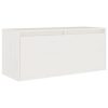 Móveis de TV 5 pcs madeira de pinho maciça branco - Image 4