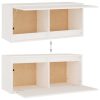 Móveis de TV 5 pcs madeira de pinho maciça branco - Image 5
