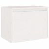 Móveis de TV 4 pcs madeira de pinho maciça branco - Image 4