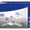 VENTILADOR AVANT TECHO PLATEADO 135CM 70W 4ASPAS C/LAMPARA-MANDO - Image 3