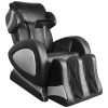 Cadeira de massagens com ecrã couro artificial preto - Image 2