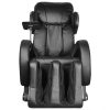 Cadeira de massagens com ecrã couro artificial preto - Image 3