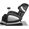Cadeira de massagens com ecrã couro artificial preto - Image 4