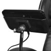 Cadeira de massagens com ecrã couro artificial preto - Image 8