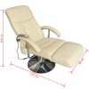 Cadeira de massagens couro artificial branco nata - Image 4