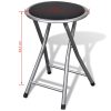 Bancos de bar dobráveis 4 pcs couro artificial - Image 8