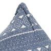 Sofá/pufe retalhos de tecido azul índigo - Image 6
