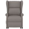 Poltrona de massagens tecido cinzento-acastanhado - Image 3