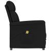 Poltrona de massagens reclinável camurça artificial preto - Image 3