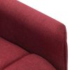 Poltrona elevatória de massagens tecido vermelho tinto - Image 8