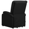 Poltrona massagens elevatória couro artificial preto - Image 5