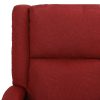 Poltrona elevatória de massagens tecido vermelho tinto - Image 6
