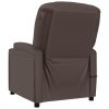 Poltrona de massagens elétrica couro artificial castanho - Image 5