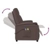 Poltrona de massagens elétrica couro artificial castanho - Image 6