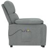 Poltrona de massagens elétrica tecido cinza-escuro - Image 4