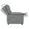 Poltrona de massagens elétrica tecido cinza-escuro - Image 7
