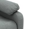 Poltrona de massagens elétrica tecido cinza-escuro - Image 8