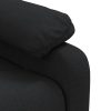 Poltrona de massagens elétrica tecido preto - Image 8