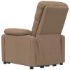 Poltrona de massagens elétrica reclinável tecido castanho - Image 5