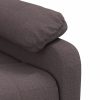 Poltrona de massagens elétrica tecido castanho-escuro - Image 8