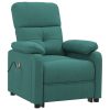 Poltrona de massagens elétrica tecido verde-escuro - Image 2