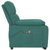 Poltrona de massagens elétrica tecido verde-escuro - Image 4