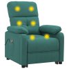 Poltrona de massagens elétrica tecido verde-escuro - Image 6