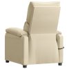 Poltrona elevatória de massagens elétrica tecido creme - Image 5