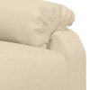 Poltrona elevatória de massagens elétrica tecido creme - Image 8