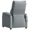 Poltrona de massagens elétrica tecido cinzento-claro - Image 5