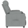 Poltrona de massagens tecido cinzento-claro - Image 3
