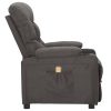 Poltrona de massagens tecido cinzento-escuro - Image 3