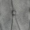 Cadeira de baloiço com apoio de pés lona vintage cinzento - Image 6